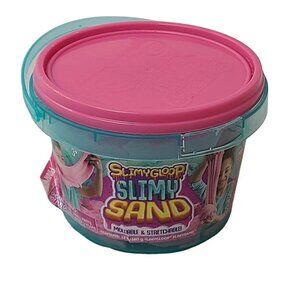 Slimy Gloop Slimy Sand Moldable Stretchable 1.5 LB Bucket Pink